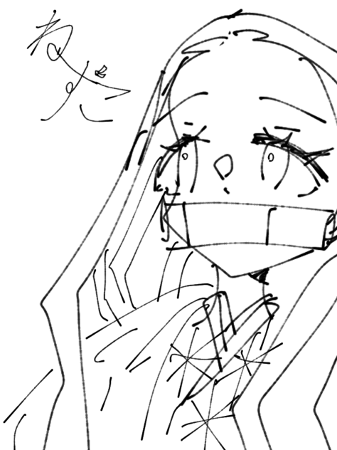 ラフだけど塗ってくれたらうれしい