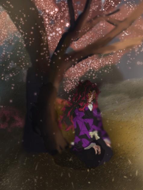Beneath the Cherry Blossom Tree🥭