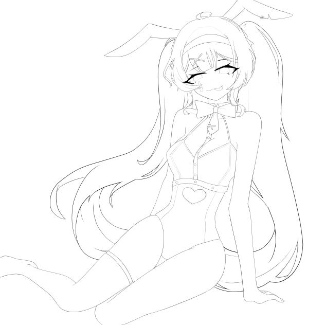 ラビットホール　線画