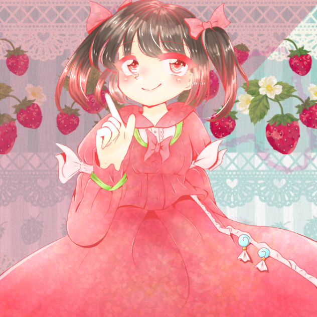 苺の香りのフリーアイコン🍓