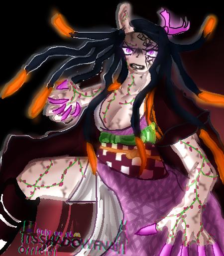 Nezuko Kamado Demon Form Fanart