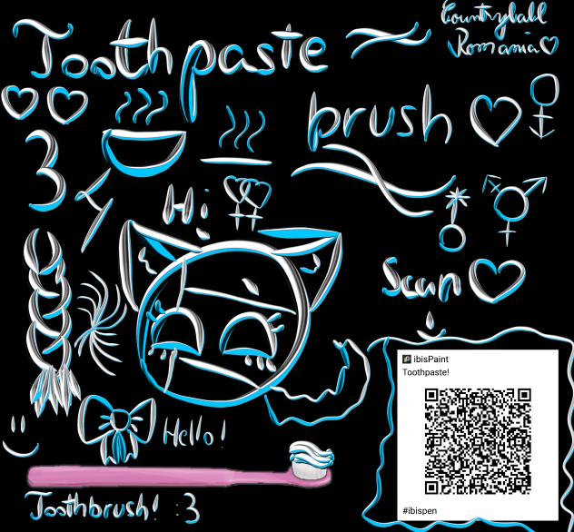 Toothpaste brush!