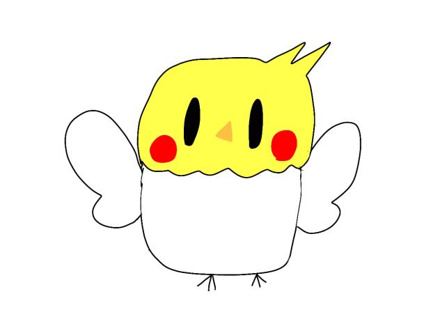 V体風オカメインコ