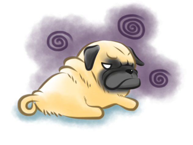 パグ「ぶすぅ〜」