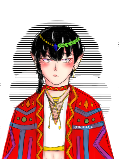 kageyama as an elf. yes.