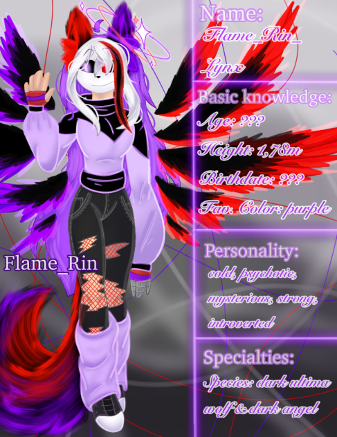 My OC‘s sheet