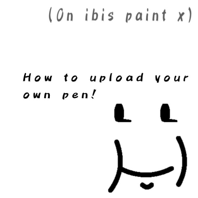 How to upload your own pen!
