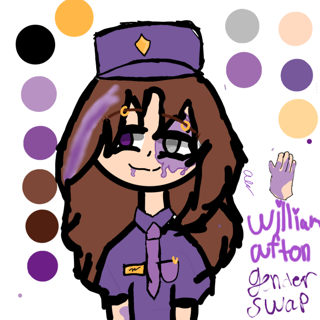 So um I drew William Afton but genderswa