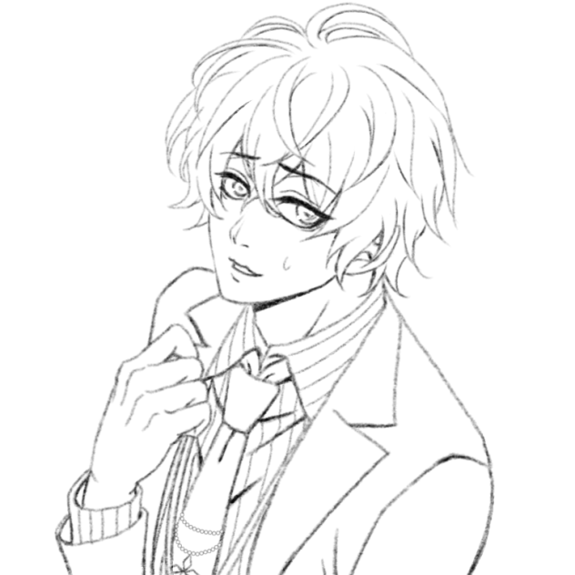 観音坂独歩　線画