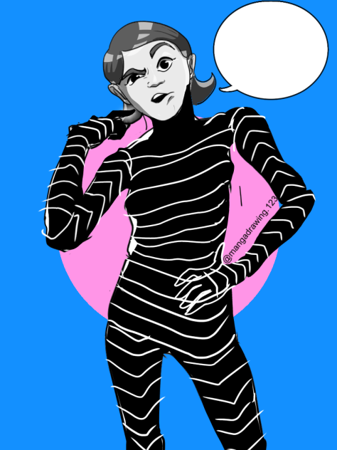 Draw confused emotion char. Ibispaintx