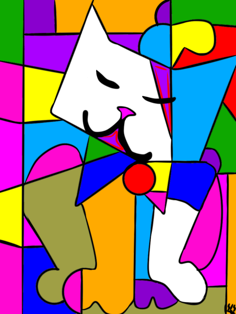 Sir Elegant Abstract Cat