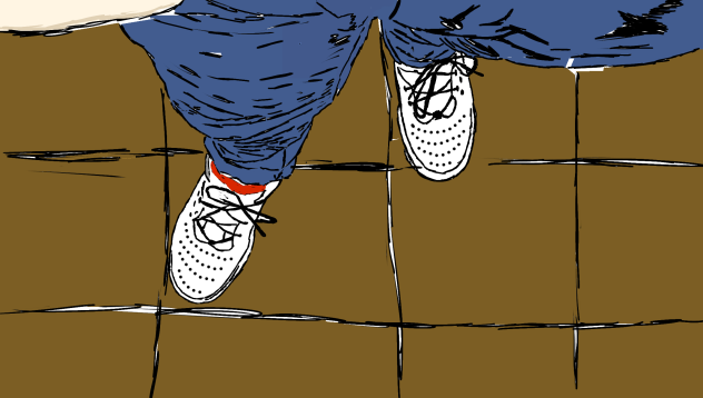 I wear my Jordan (but they're white)