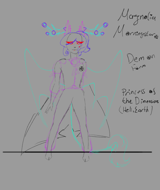 Magnolia Morningstar Demon Form