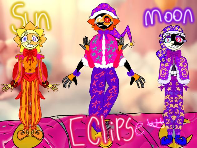 #fnaf,sun,moon,and eclipse