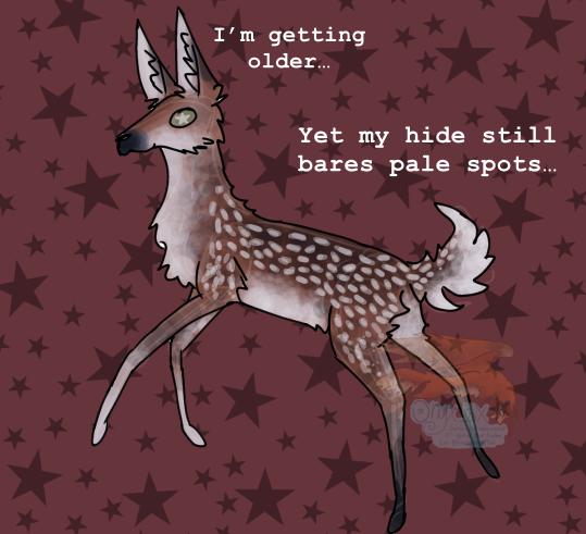 My hide still bares pale spots…