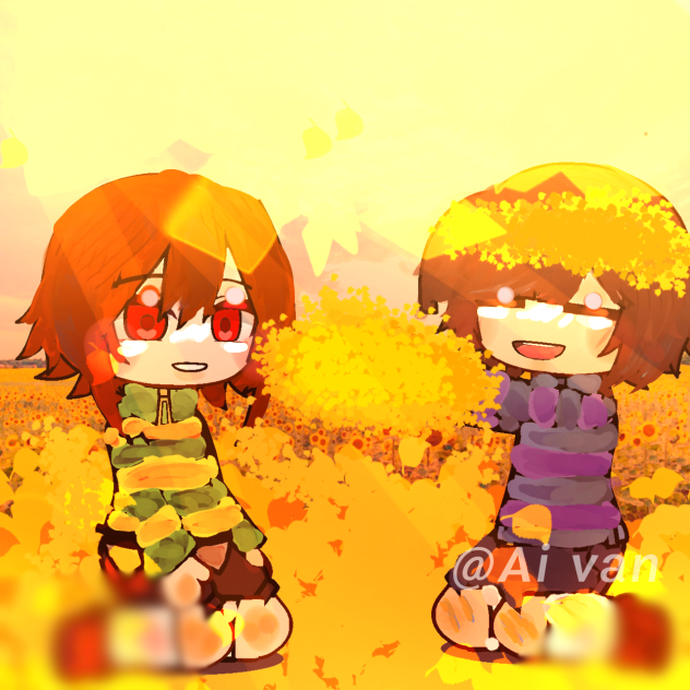 Frisk and chara