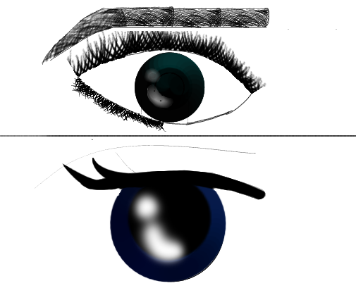 anime vs  real life charecter