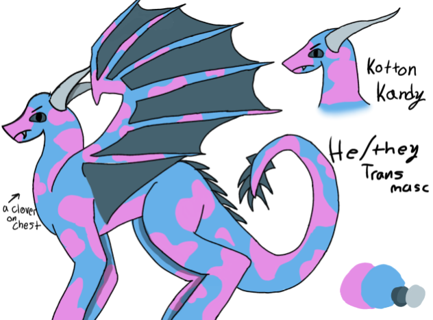 Grumpy lil dragon ( Kotton Kandy)