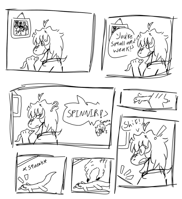 old spinner MHA comic I made first page