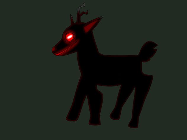 Shadows, entity type creature, deer.