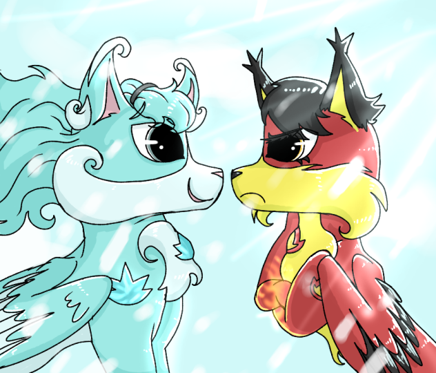 Rocky Relationship 😅❄️🔥🦊🦊