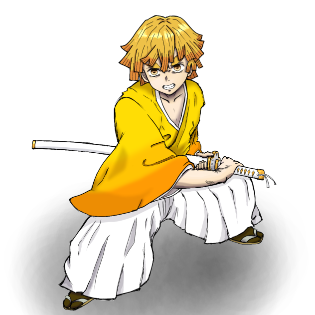 鬼滅の刃 我妻善逸 木彫りの善逸 檜 限定品 ARTFX J【