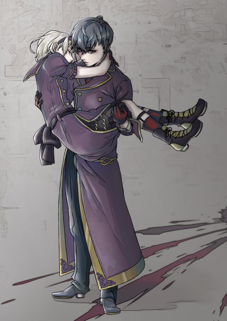 王女と忠犬　塗ってみた