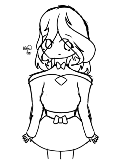 A Confident Girl Sketch