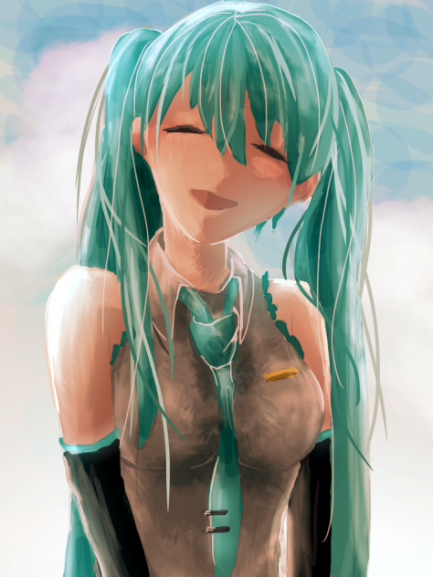 厚塗りミクさん