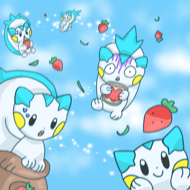 Pachirisu mayhem!! 🍓🍃