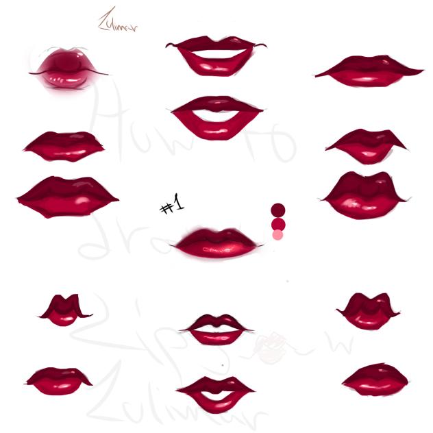 How to draw lips