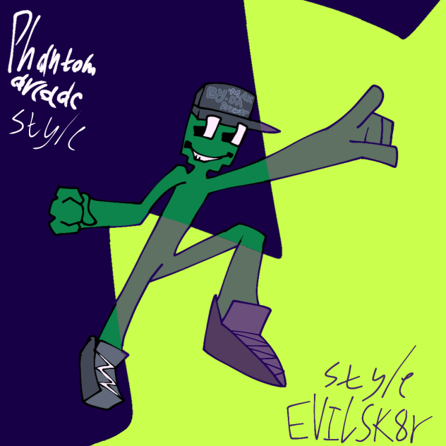Phantom arcade+EvilSk8ter art style mix