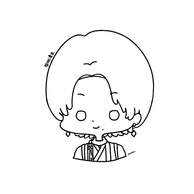 【刀剣乱舞 塗り絵】加州清光