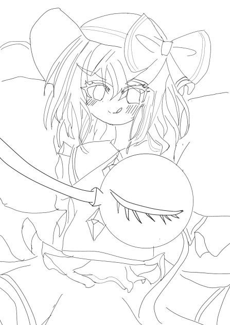 約2090位記念妥協なしこいし線画