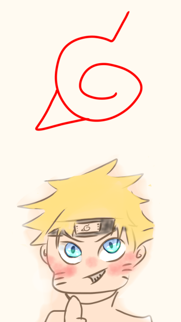 うずまきナルト待ち受け画面風