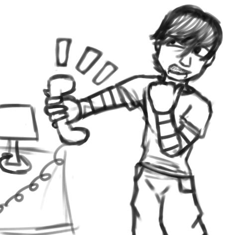 He’s on the phone with his mom 💀