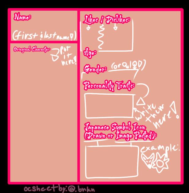 'Ghost Grid' Oc Sheet