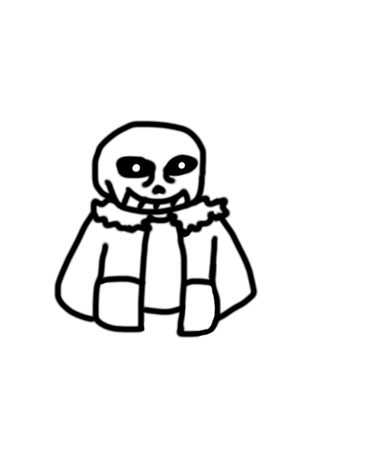 an unnecessary doodle of sans