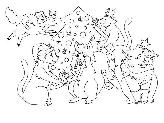 Warriors Christmas collab (not-coloured)