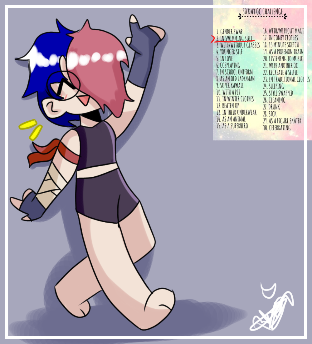 2. in swimming suit - ibisPaint