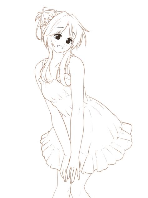 #高森藍子 線画