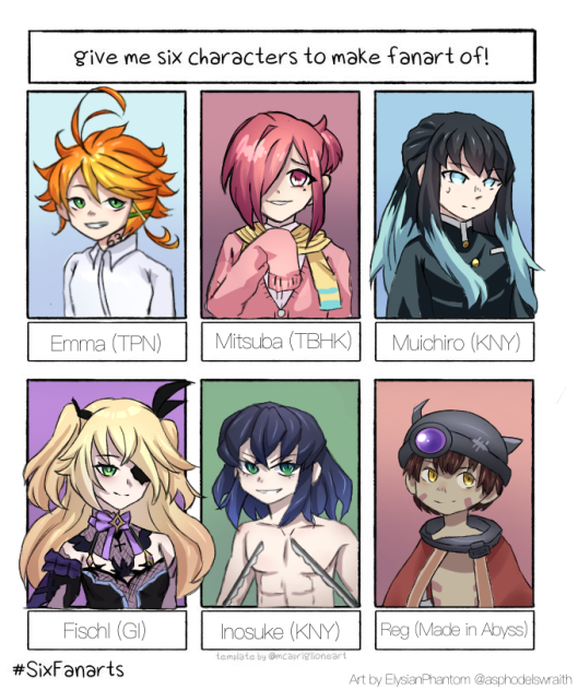 Six fanarts