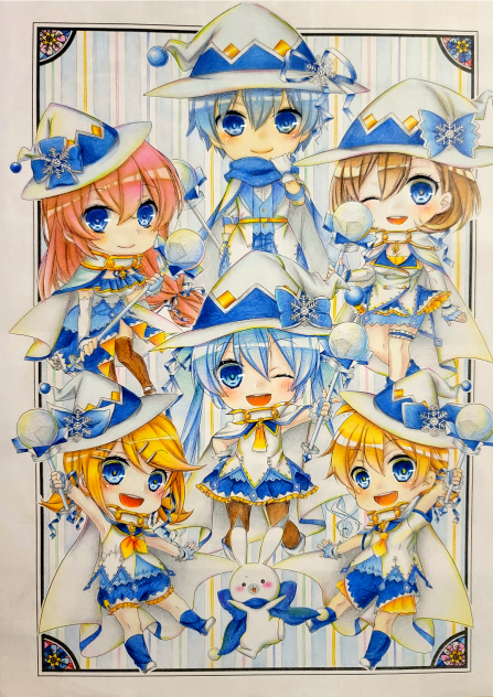 雪ミクぬりえ