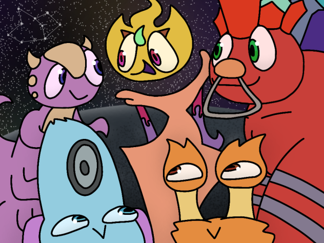 Space Island Monsterpiece - ibisPaint