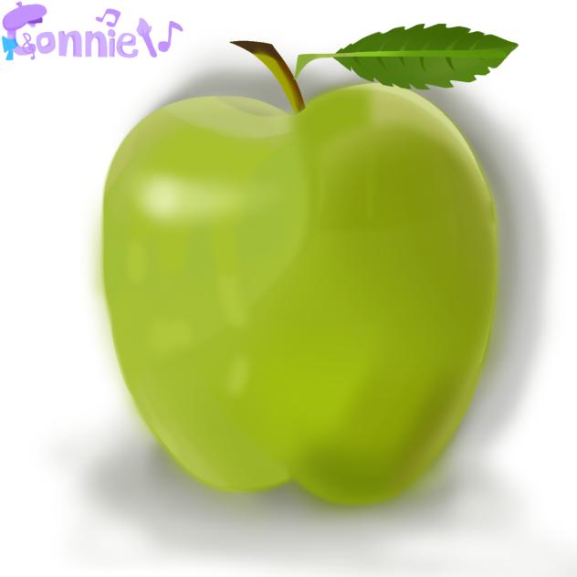 Realistic green apple 🍏