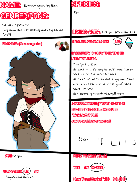 Character for Tailireth omg
