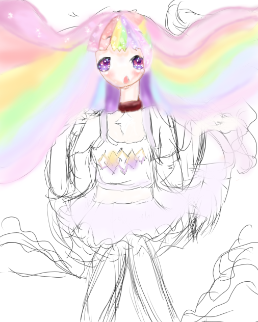 colored sketch rainbow