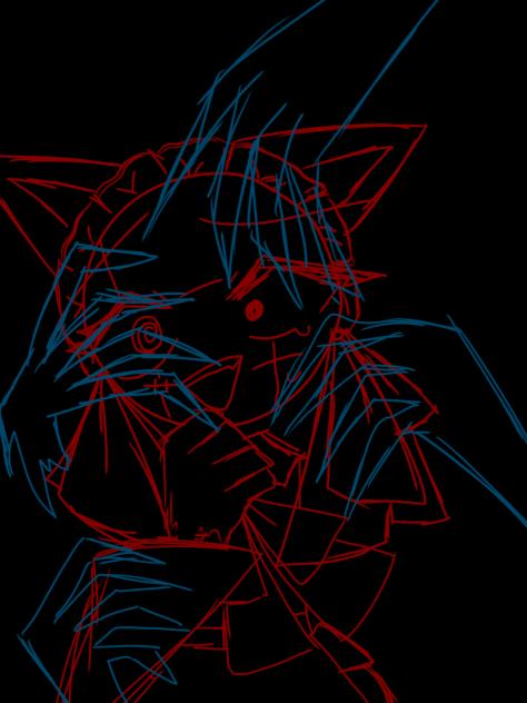 久しぶりに線対称使わずに描いたんですよぉ！？