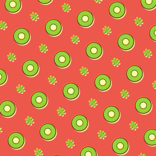 キウイ🥝のパターン素材