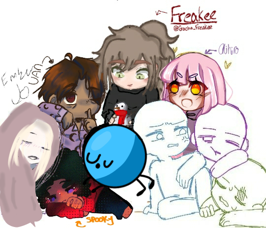 Added my oc sleeping in da sleep collab